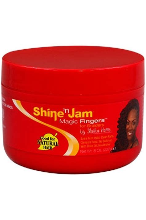 Ampro shine and jam magic fingers styling gel for braiders